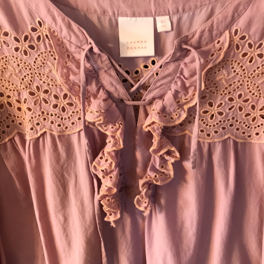 ❌SOLD❌LC Lauren Conrad baby doll top - Picture 2 of 4